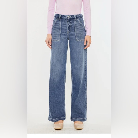 Kancan Astra High Rise Wide Leg Jeans size 26 5 - Picture 6 of 10